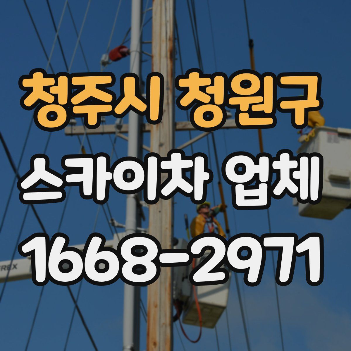 청주시 청원구 스카이차 업체