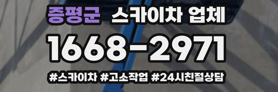 증평군 스카이차 업체