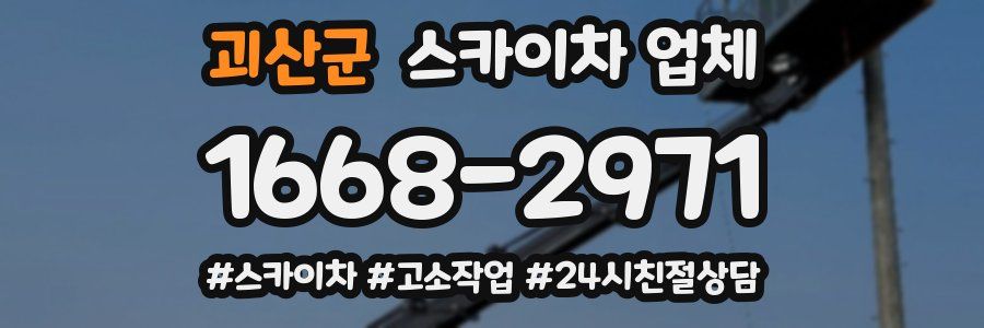 괴산군 스카이차 업체