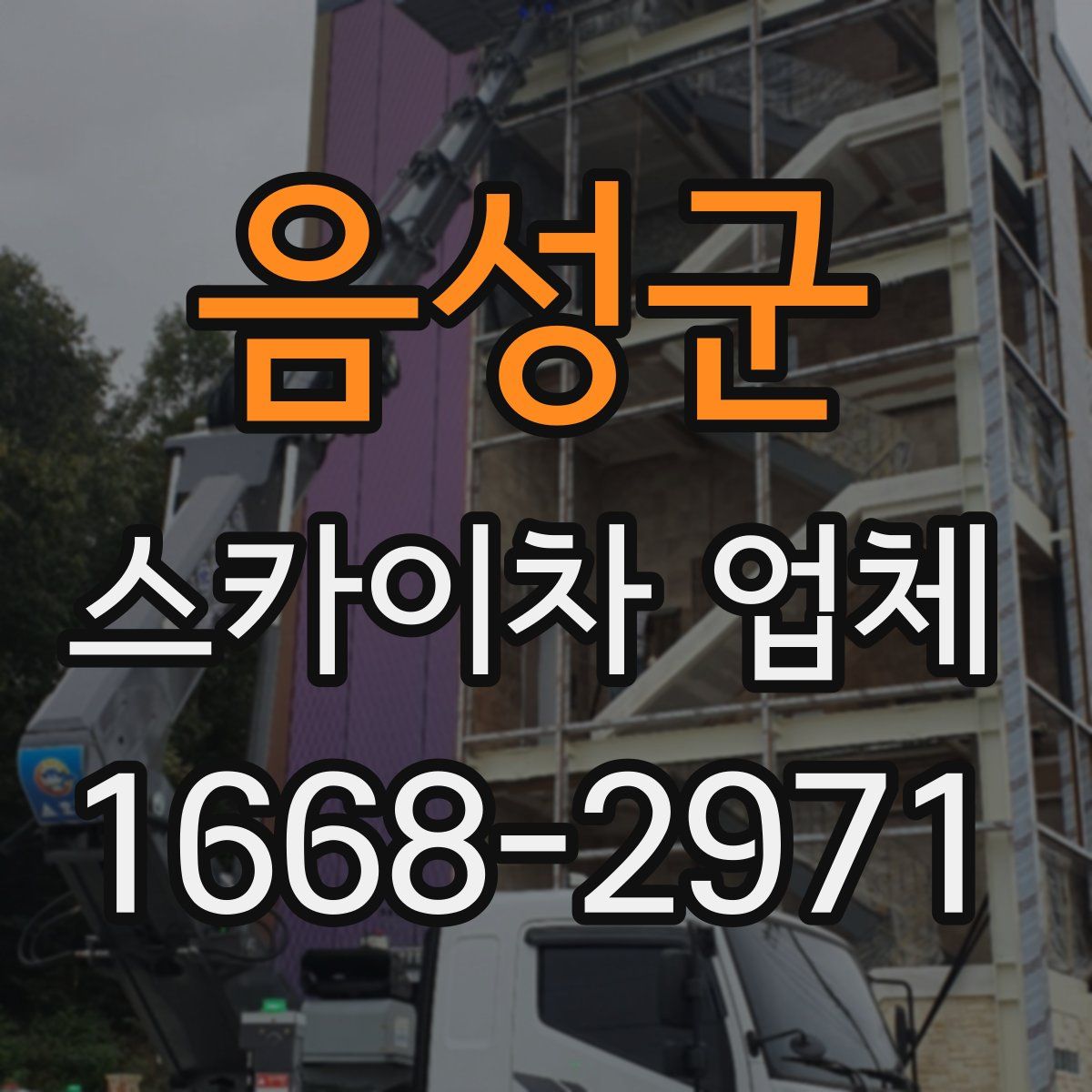 음성군 스카이차 업체