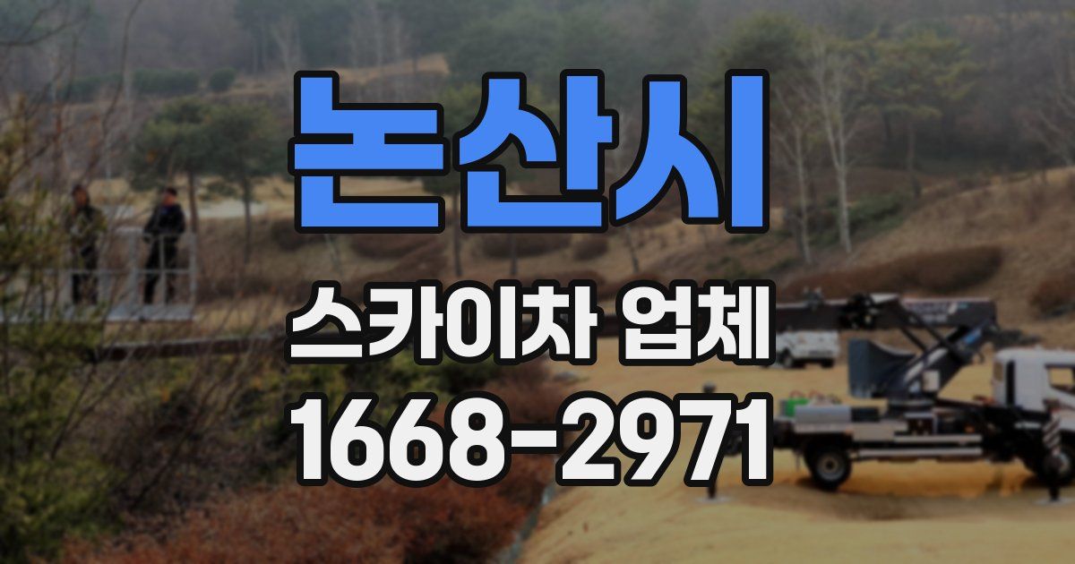 논산시 스카이차 업체