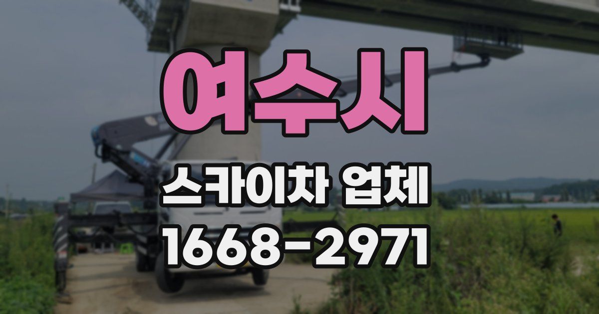 여수시 스카이차 업체