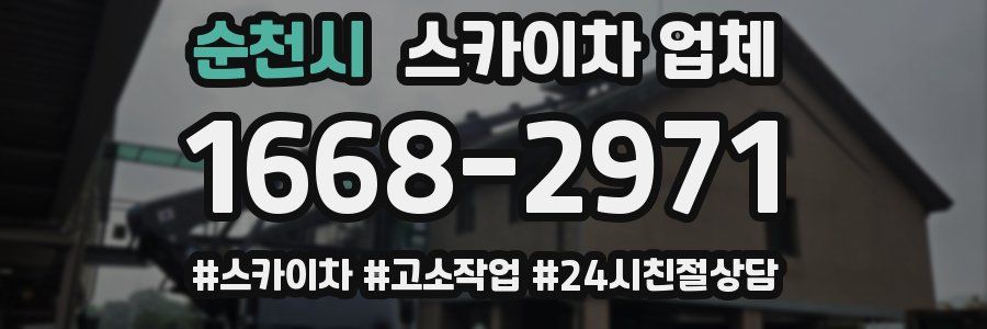 순천시 스카이차 업체