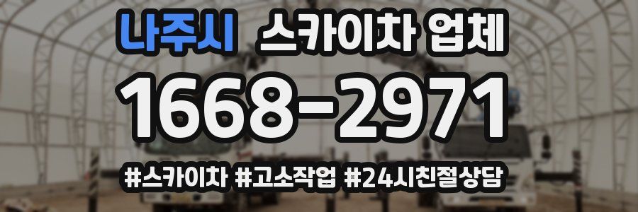 나주시 스카이차 업체