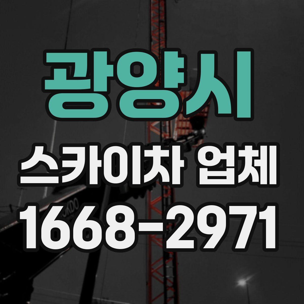 광양시 스카이차 업체
