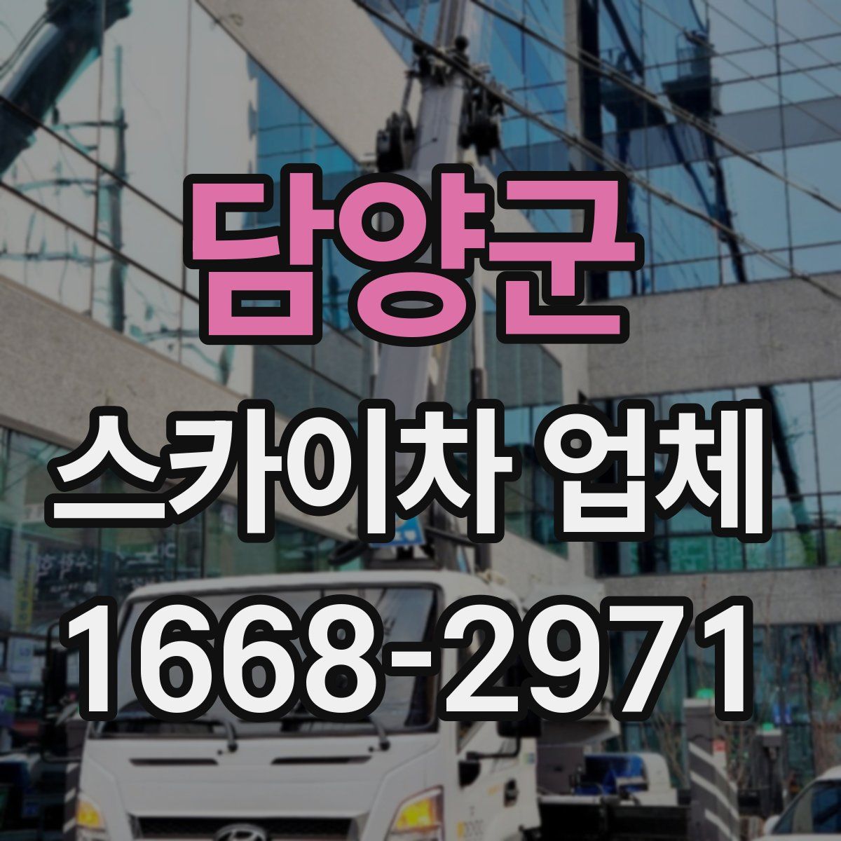 담양군 스카이차 업체