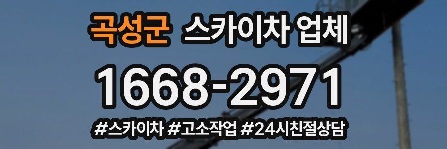 곡성군 스카이차 업체