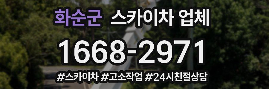 화순군 스카이차 업체