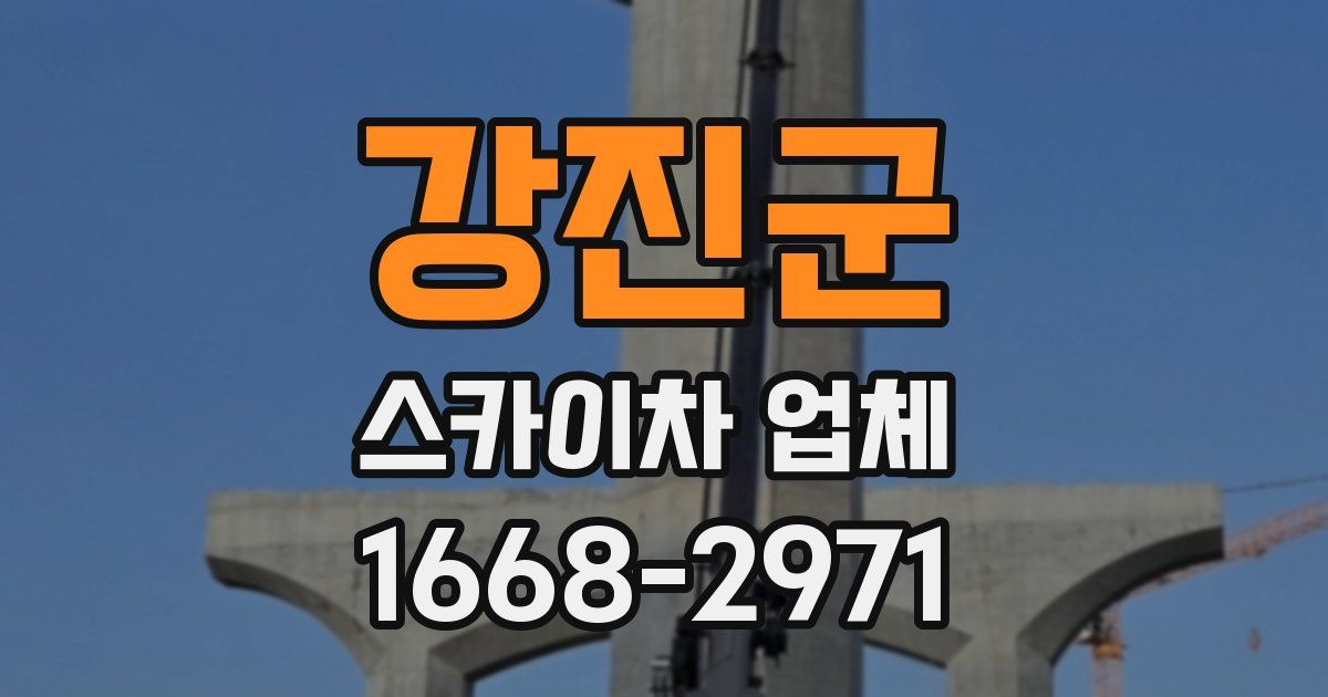 강진군 스카이차 업체