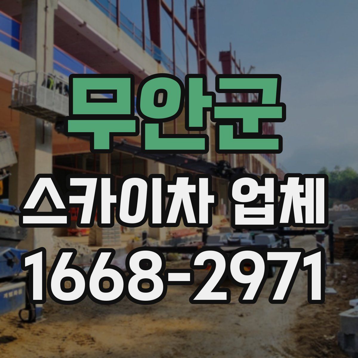 무안군 스카이차 업체