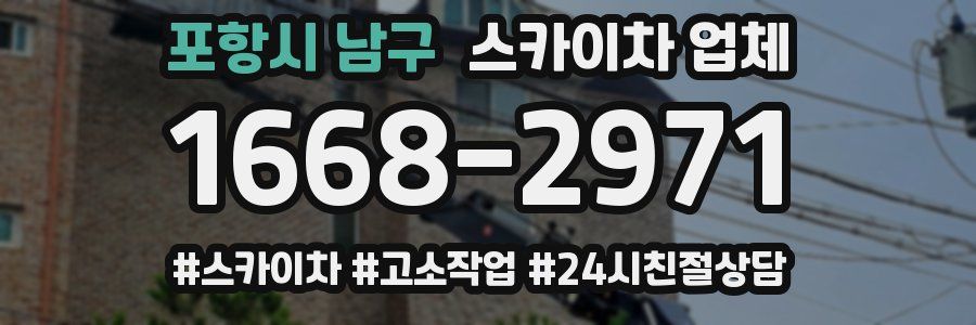 포항시 남구 스카이차 업체