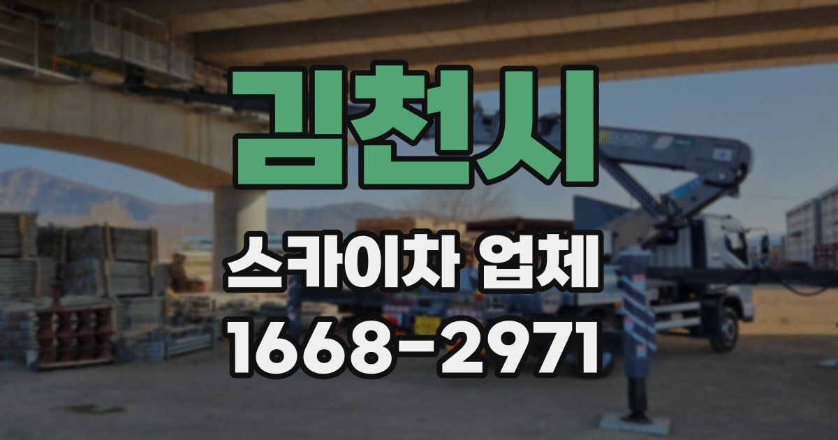 김천시 스카이차 업체