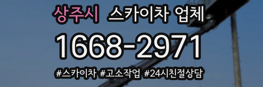 상주시 스카이차 업체