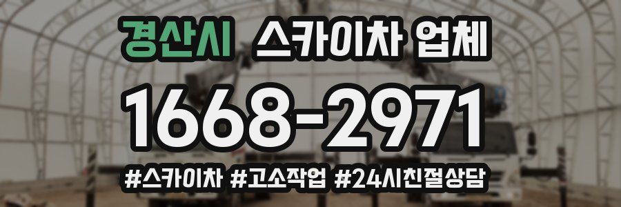 경산시 스카이차 업체