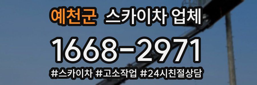 예천군 스카이차 업체