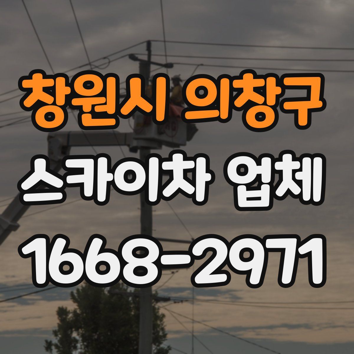 창원시 의창구 스카이차 업체