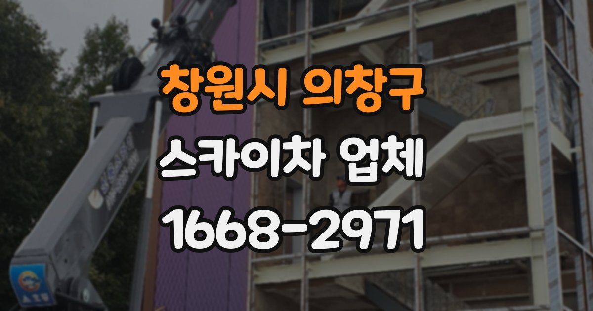 창원시 의창구 스카이차 업체