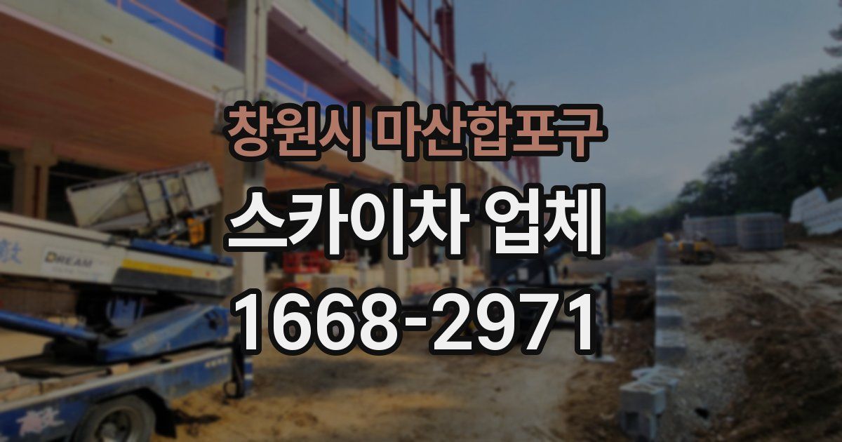창원시 마산합포구 스카이차 업체