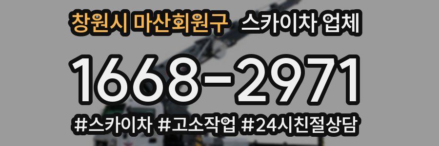 창원시 마산회원구 스카이차 업체