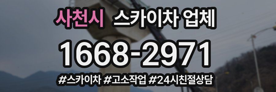 사천시 스카이차 업체