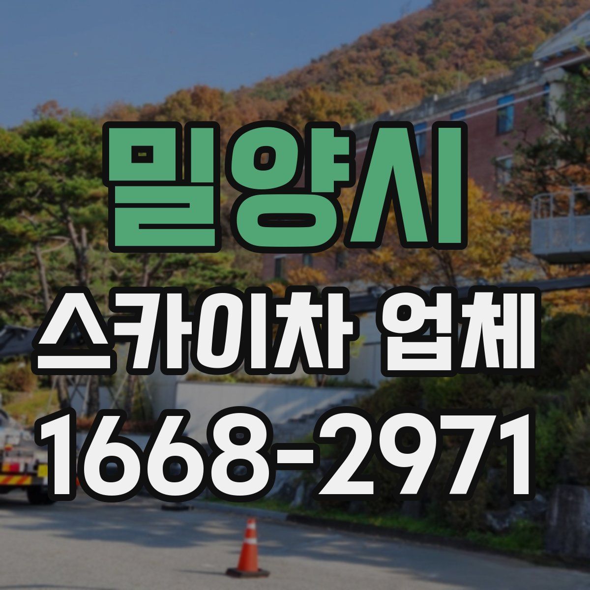 밀양시 스카이차 업체