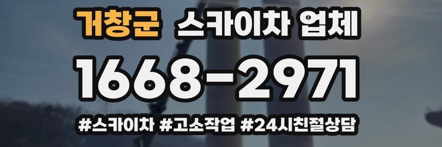 거창군 스카이차 업체