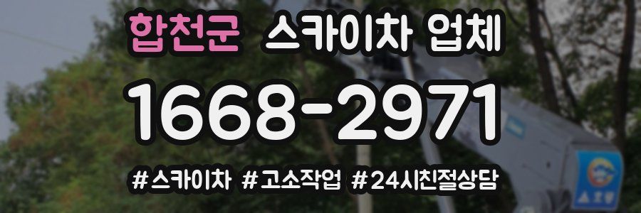 합천군 스카이차 업체