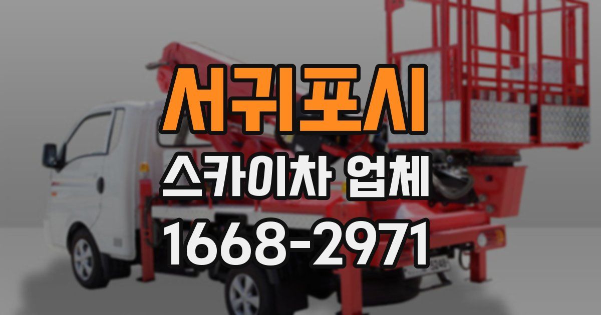 서귀포시 스카이차 업체