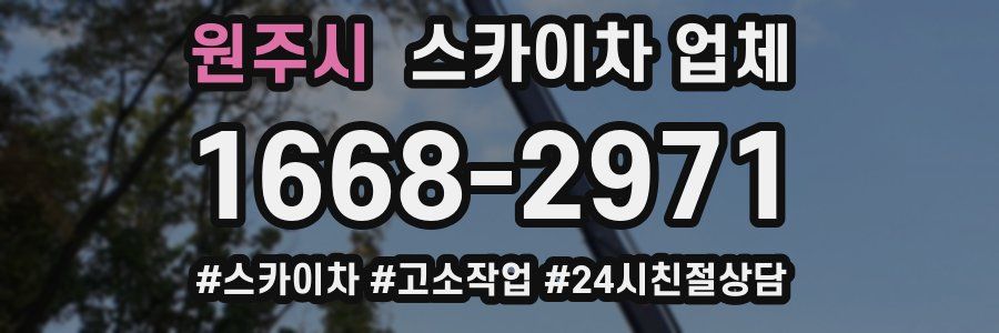원주시 스카이차 업체