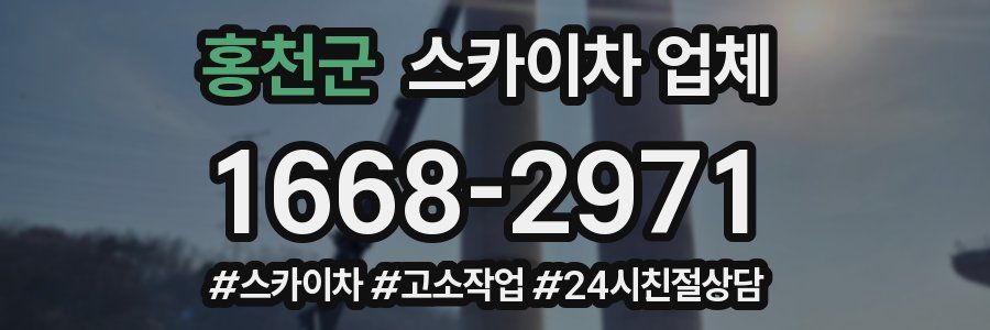 홍천군 스카이차 업체