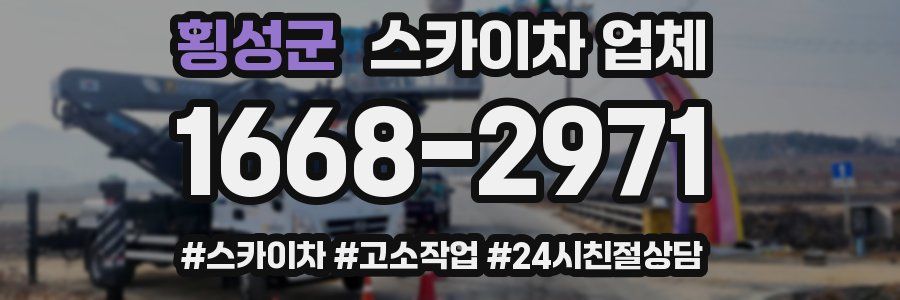 횡성군 스카이차 업체