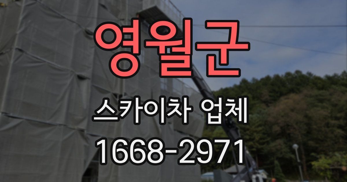 영월군 스카이차 업체