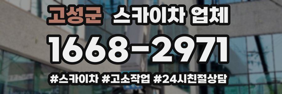 고성군 스카이차 업체