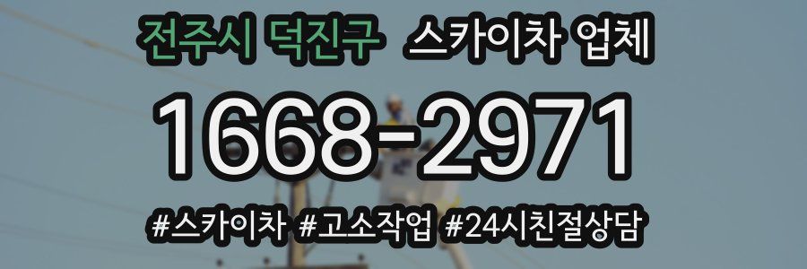 전주시 덕진구 스카이차 업체