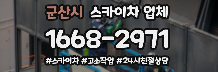 군산시 스카이차 업체