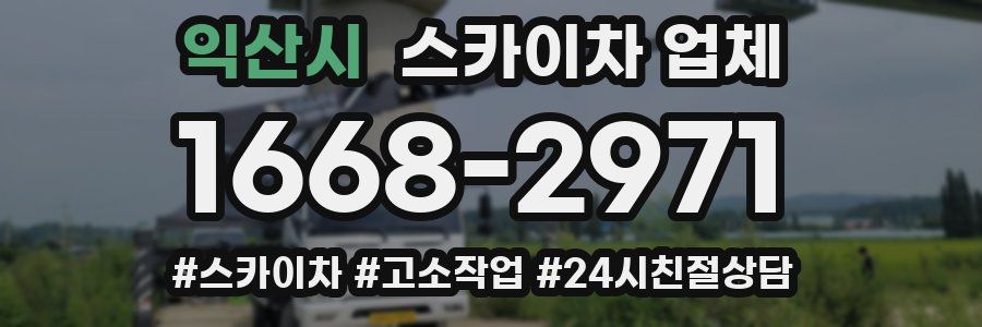 익산시 스카이차 업체