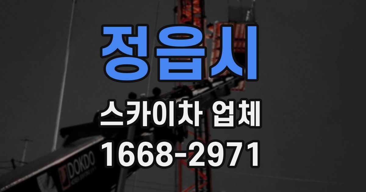 정읍시 스카이차 업체