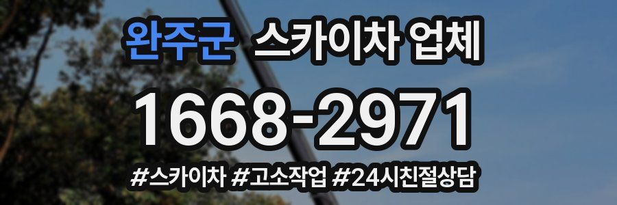 완주군 스카이차 업체