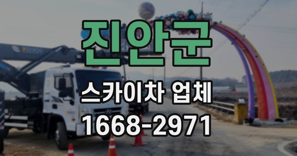 진안군 스카이차 업체