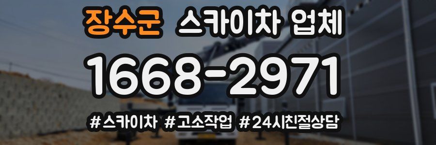 장수군 스카이차 업체