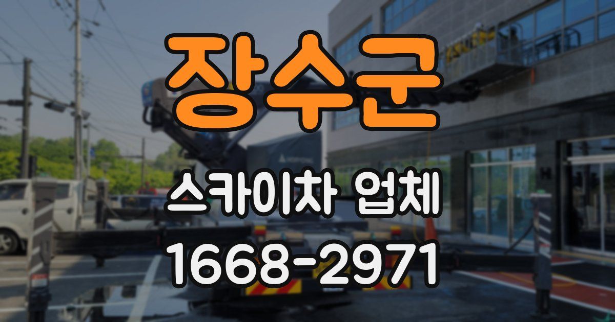 장수군 스카이차 업체