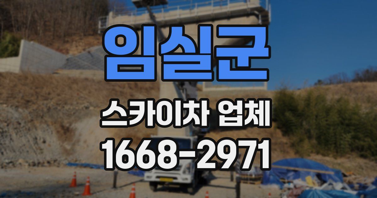 임실군 스카이차 업체