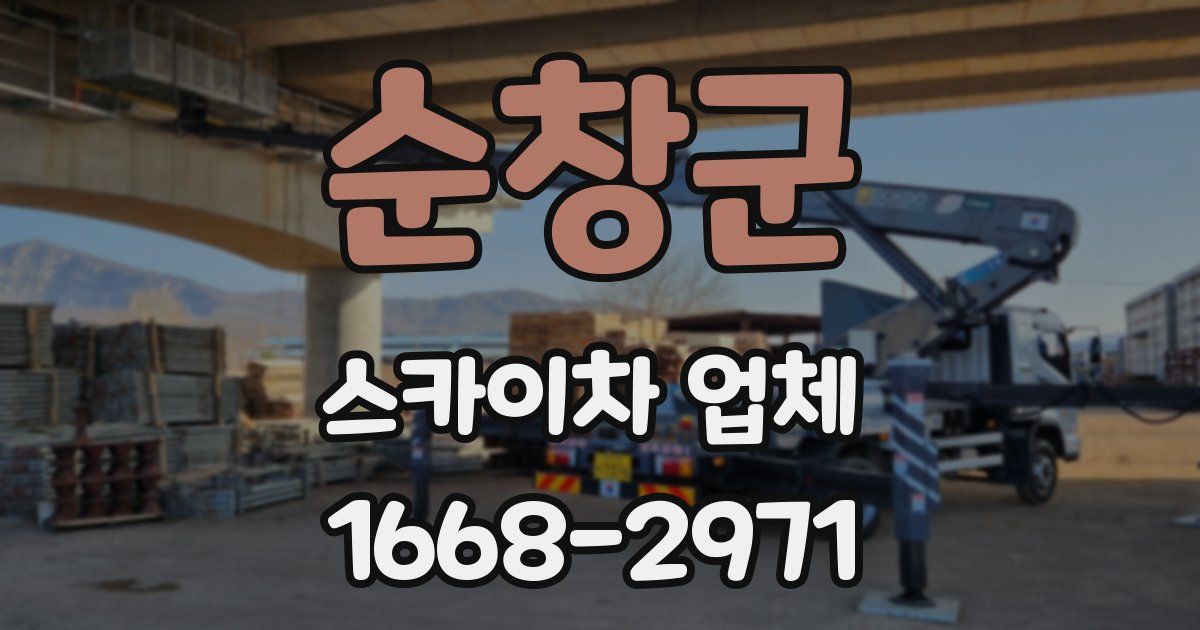 순창군 스카이차 업체