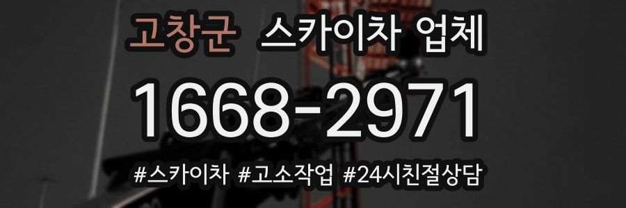 고창군 스카이차 업체