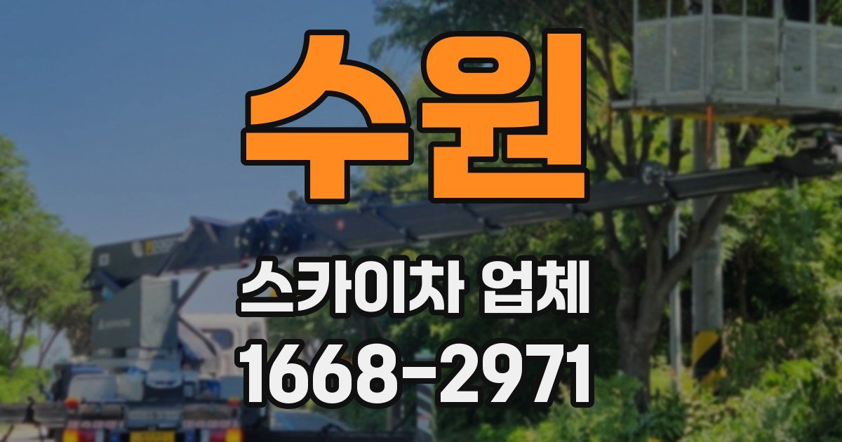 수원 스카이차 업체