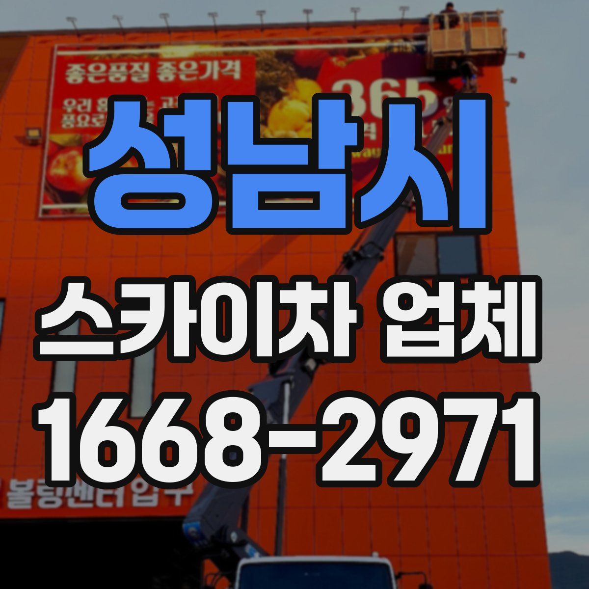성남시 스카이차 업체
