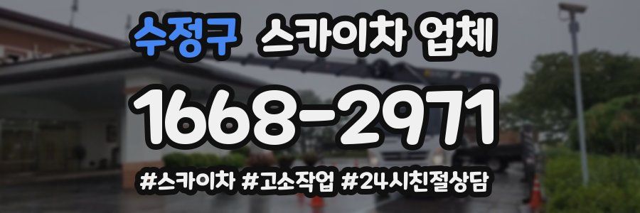 수정구 스카이차 업체