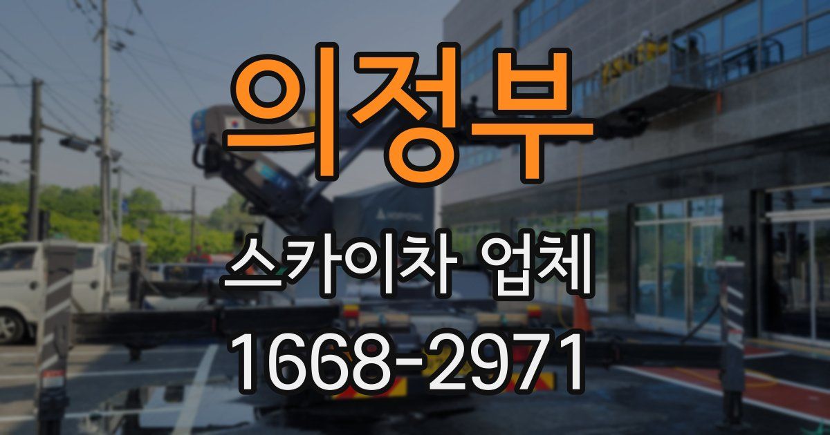 의정부 스카이차 업체