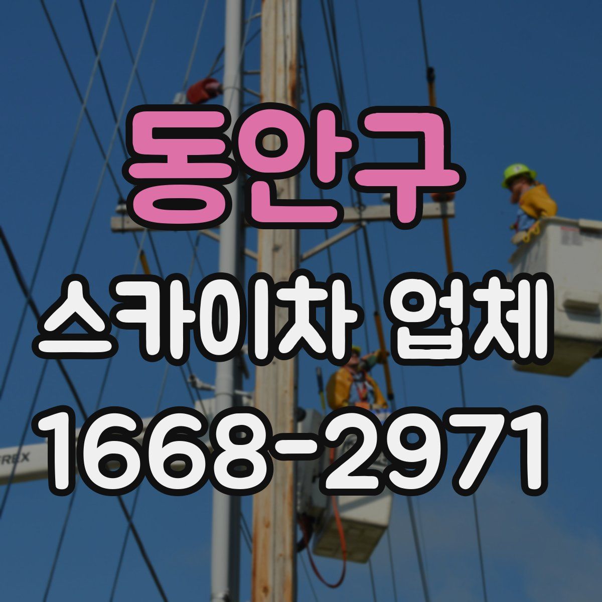 동안구 스카이차 업체
