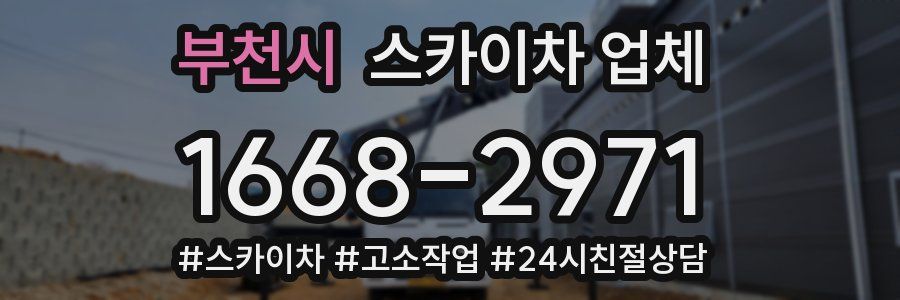 부천시 스카이차 업체